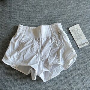 Women's White Athletic Shorts